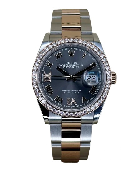 Rolex Datejust 126281RBR Two-Tone Oyster Grey Dial 36mm 2023 watch product photo