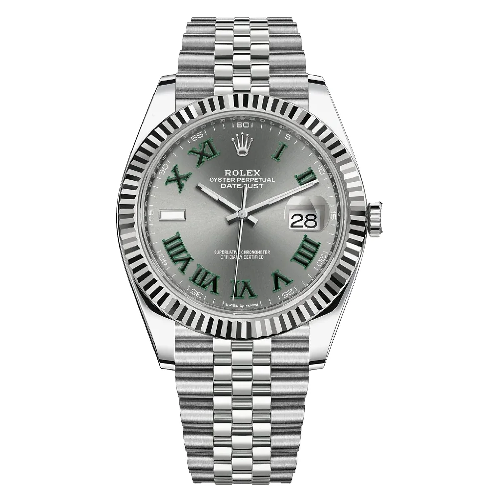 Rolex DateJust Wimbledon Oyster Steel Jubilee 41 watch product photo