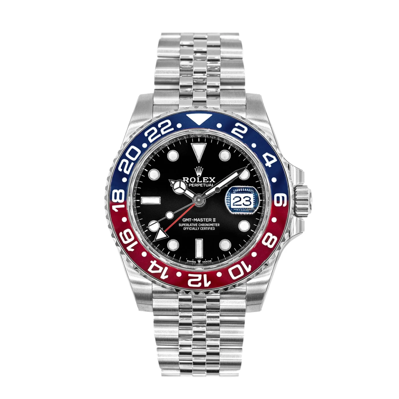 Rolex Gmt Master II Pepsi 126710 Blro Jubilee Ceramic Bezel 40mm watch product photo